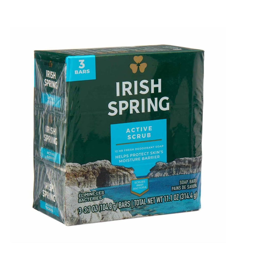Irish Spring Active Scrub Exfoliating Bar Soap