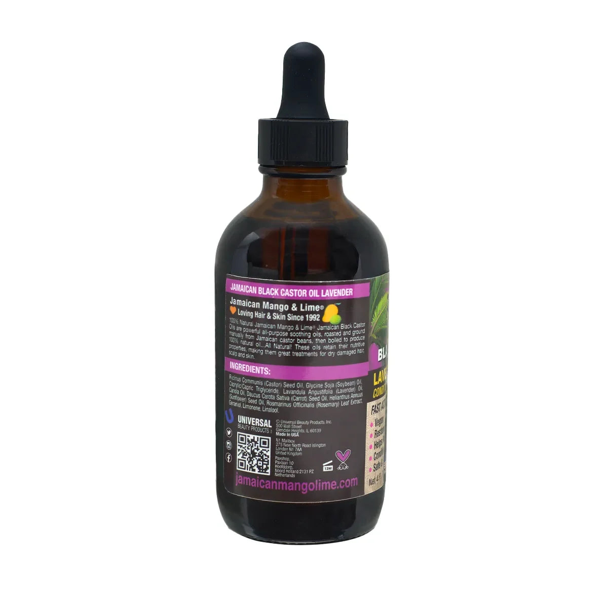 Jamaican Mango & Lime Black Castor Oil lavender