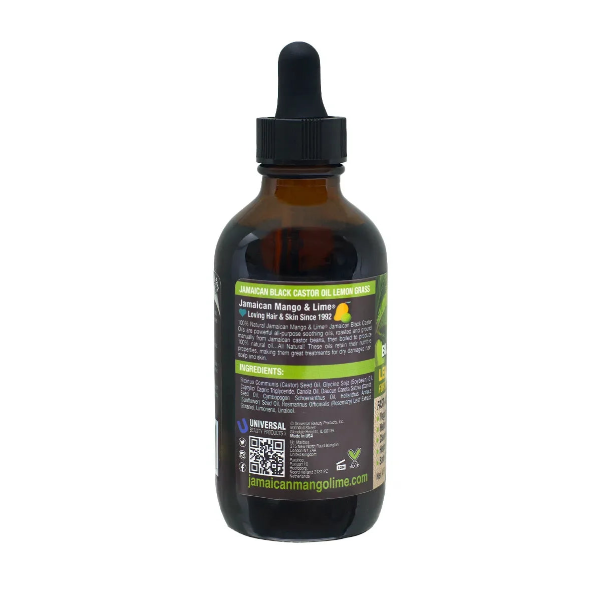 Jamaican Mango & Lime Black Castor Oil lemon Grass