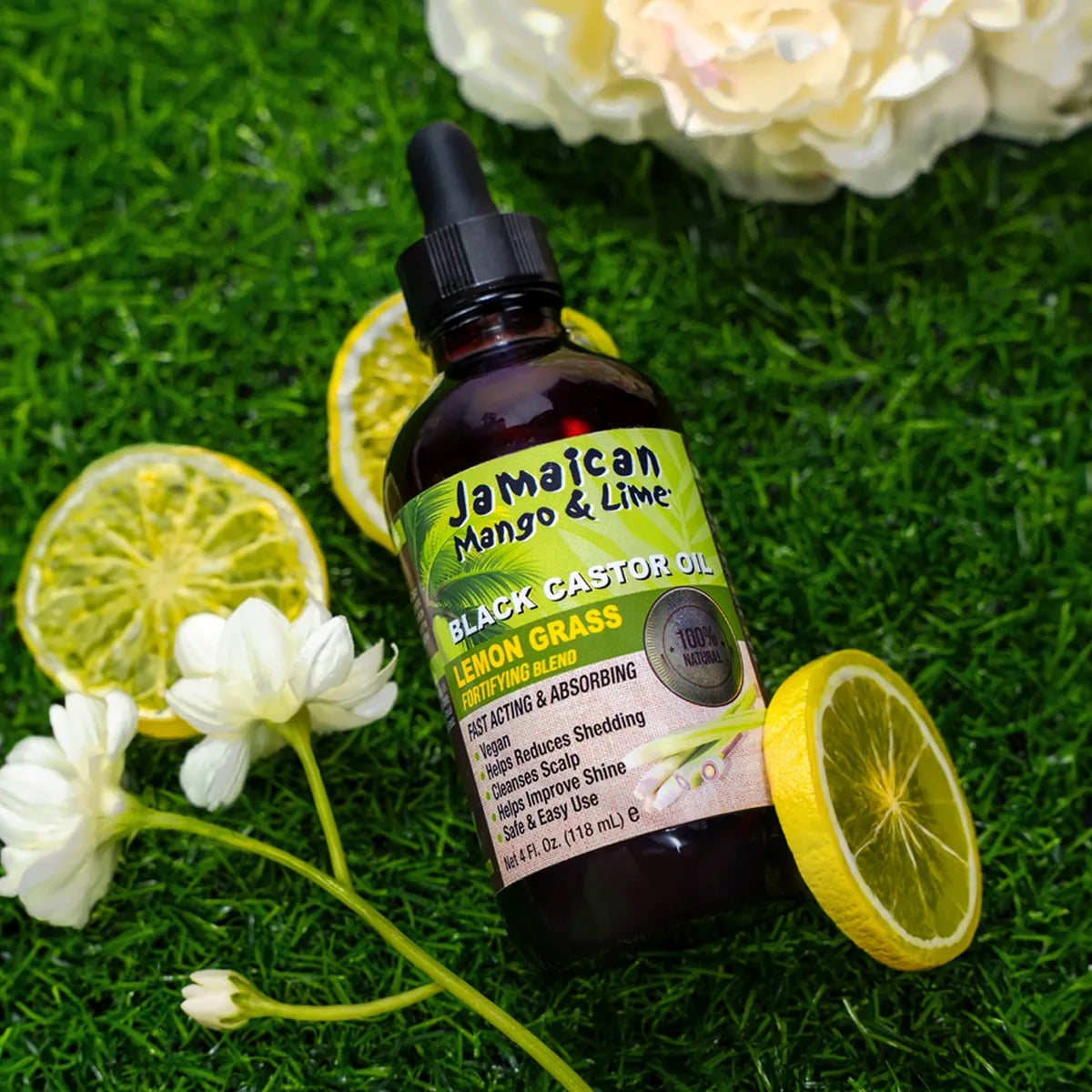 Jamaican Mango & Lime Black Castor Oil lemon Grass