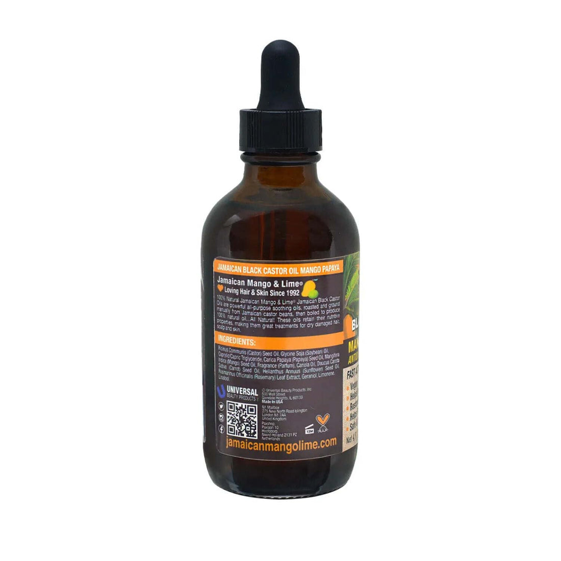 Jamaican Mango & Lime Black Castor Oil mango Papaya
