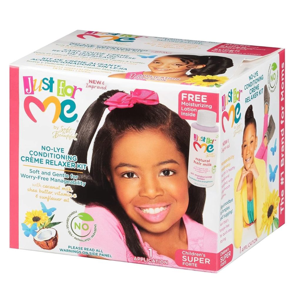 Just For Me No-lye Conditioning Créme Relaxer Kit