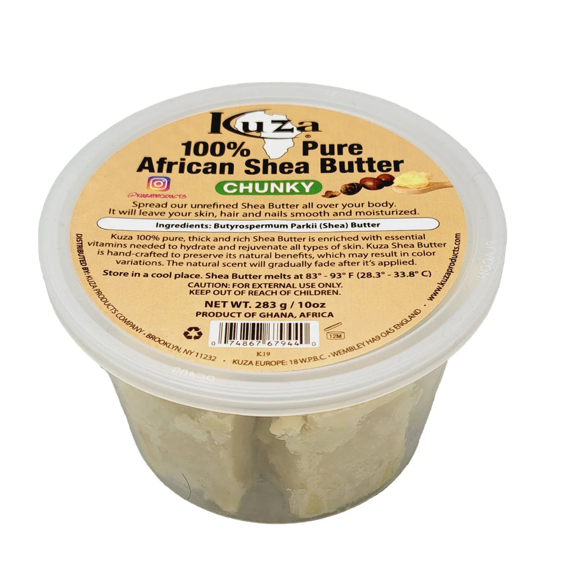 Kuza African Shea Butter White Chunky