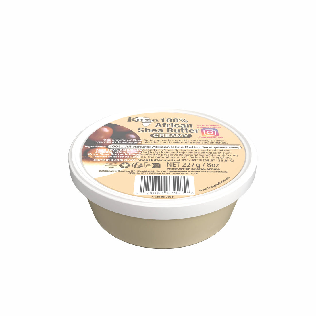 Kuza African Shea Butter White Creamy