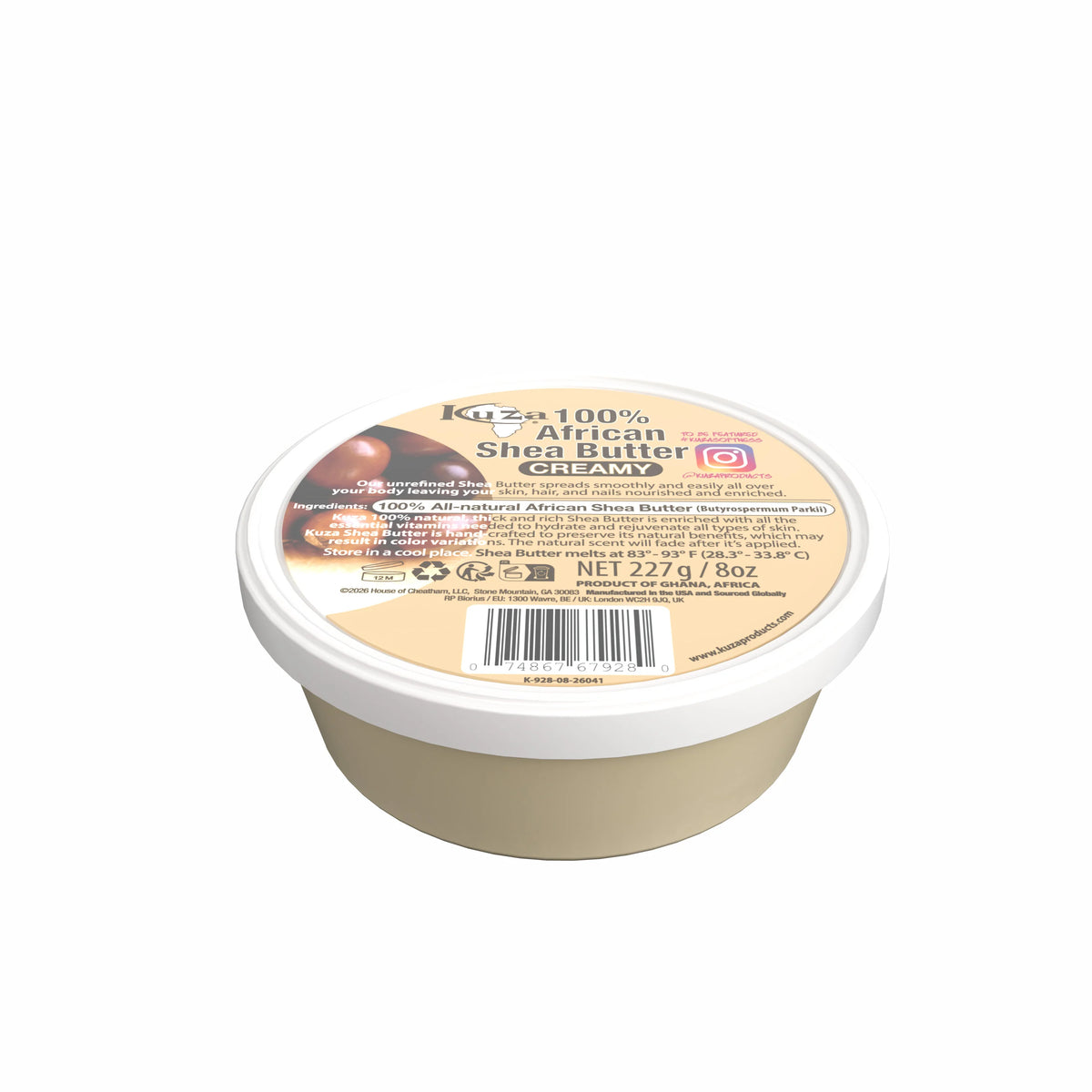 Kuza African Shea Butter White Creamy