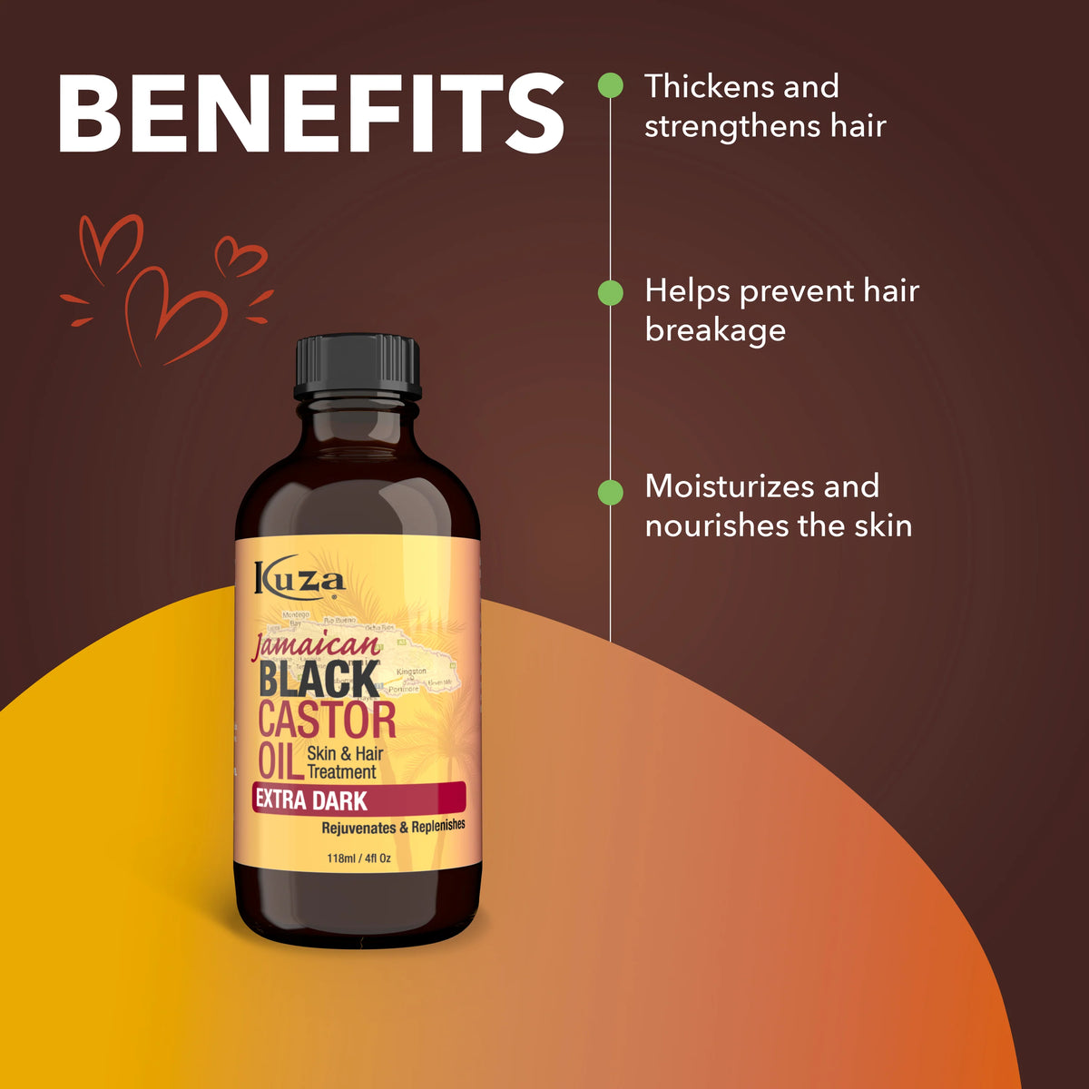 Kuza Jamaican Black Castor Oil Extra Dark