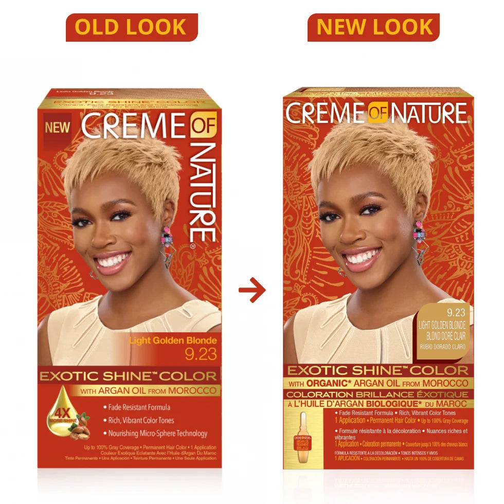 Creme Of Nature Exotic Shine Permanent Hair Colour With Argan Oil