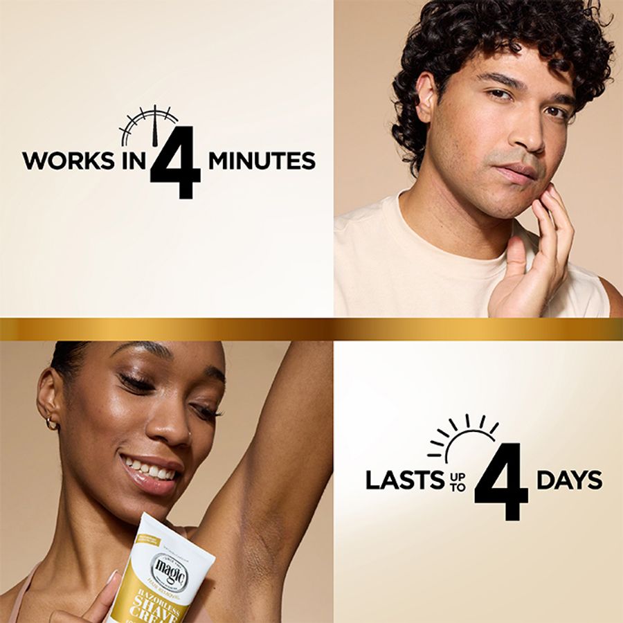 Magic Razorless Cream Shave Smooth For Bald Head Maintenance