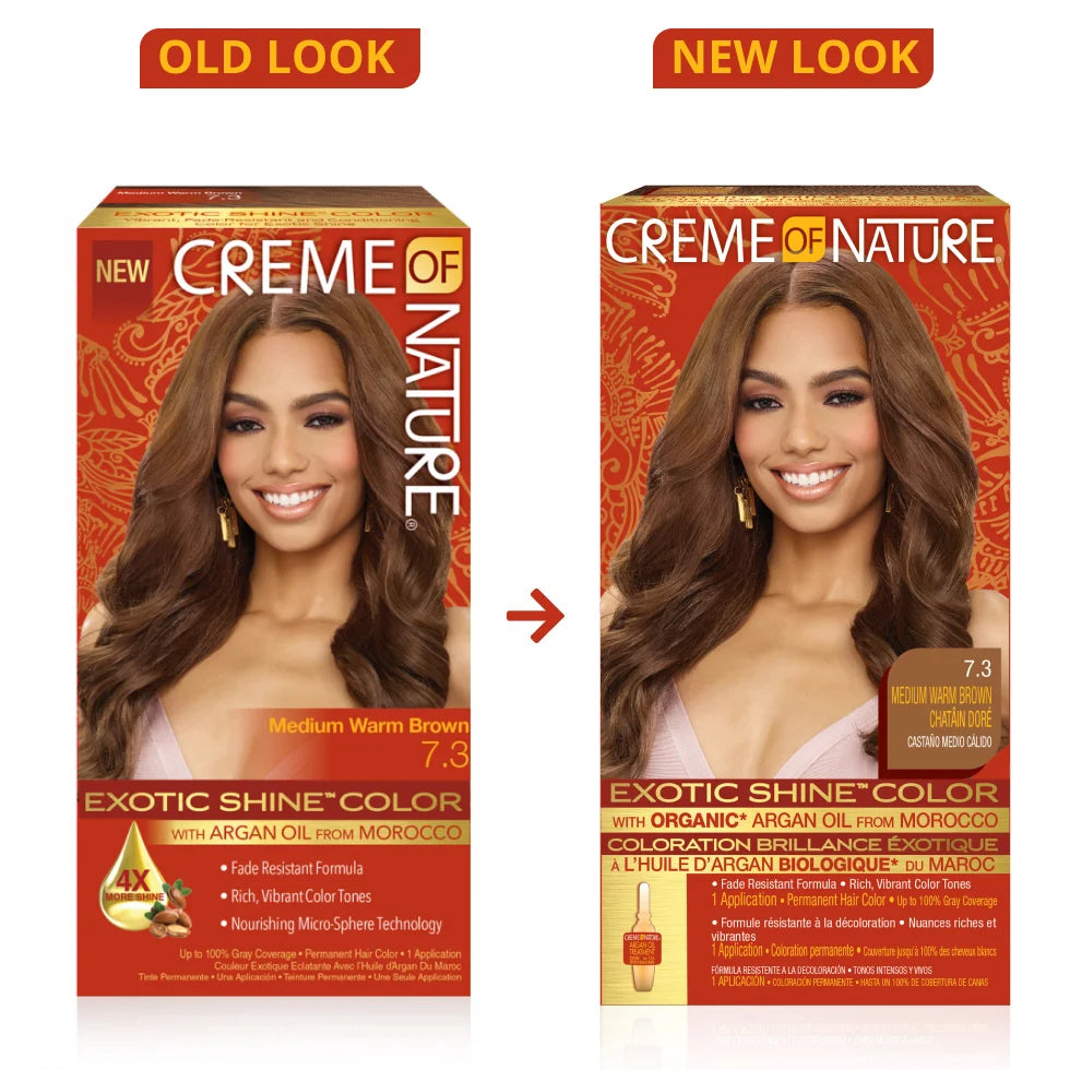 Creme Of Nature Exotic Shine Permanent Hair Colour With Argan Oil