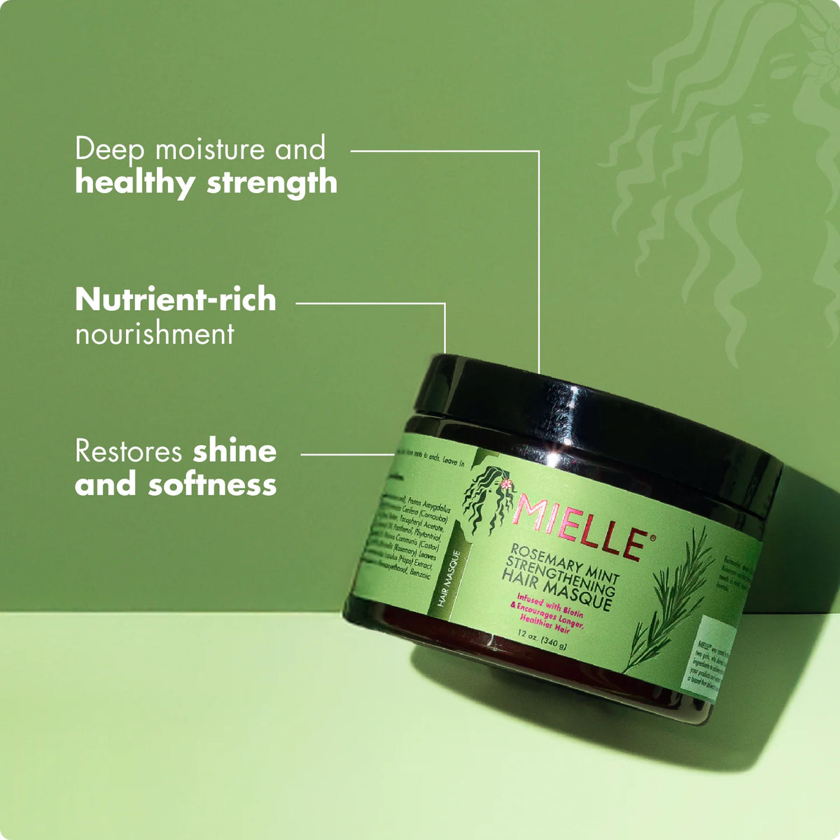 Mielle Organics Rosemary Mint Strengthening Hair Masque
