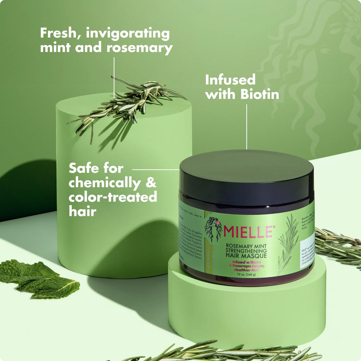 Mielle Organics Rosemary Mint Strengthening Hair Masque