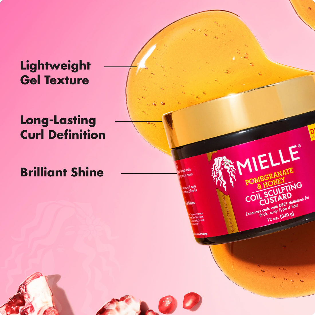 Mielle Organics Pomegranate And Honey Coil Sculpting Custard