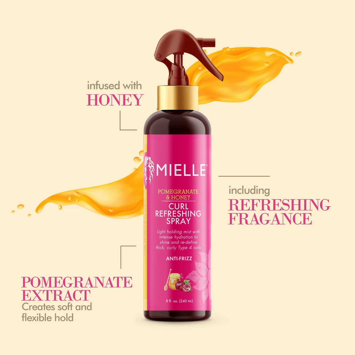 Mielle Organics Pomegranate And Honey Curl Refreshing Spray