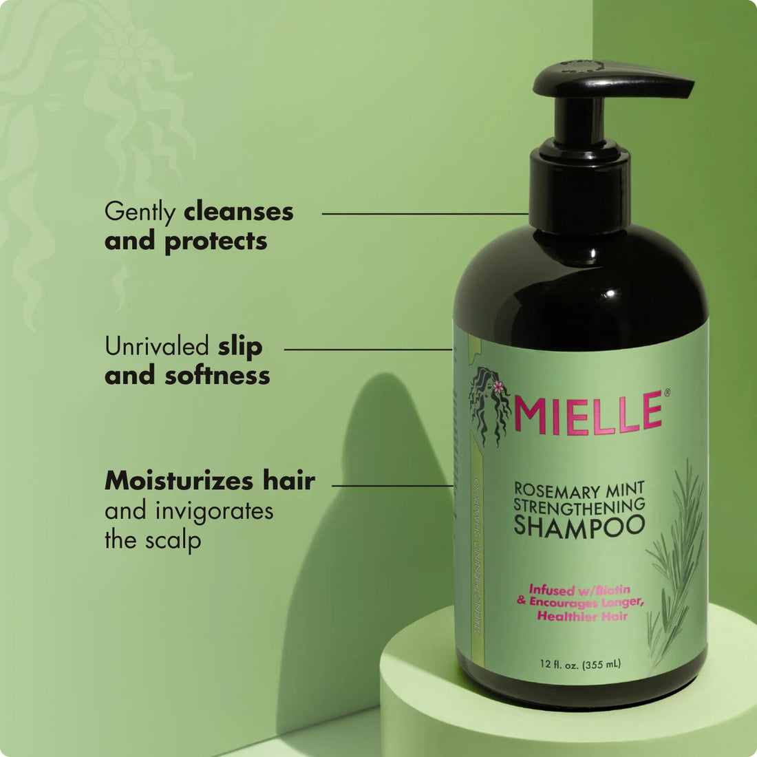 Mielle Organics Rosemary Mint Strengthening Shampoo