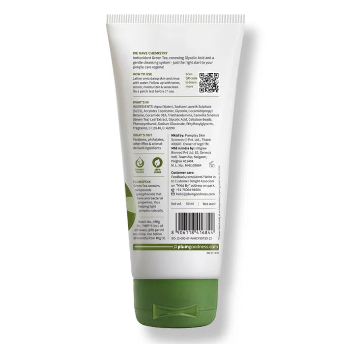Plum Green Tea Pore Cleansing Face Wash