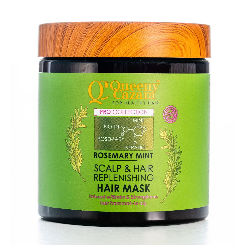 Queeny Cazara Rosemary Mint Scalp & Hair Replenishing Hair Mask