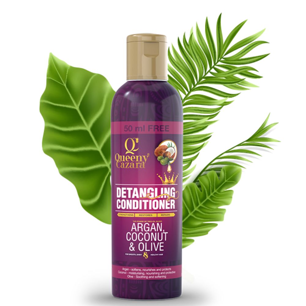 Queeny Cazara Argan, Coconut & Olive Oil Detangling Conditioner