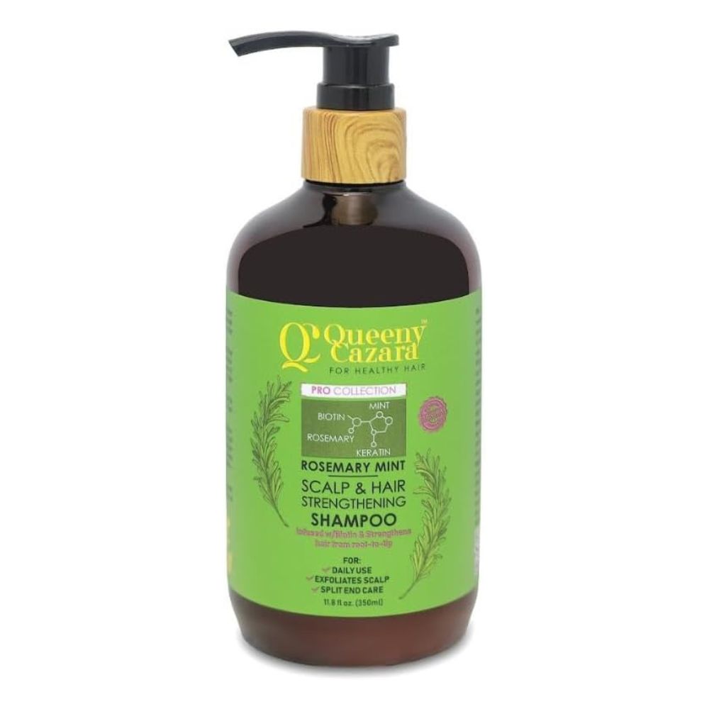 Queeny Cazara Rosemary Mint Scalp & Hair Strengthening Shampoo
