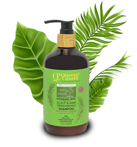 Queeny Cazara Rosemary Mint Scalp & Hair Strengthening Shampoo