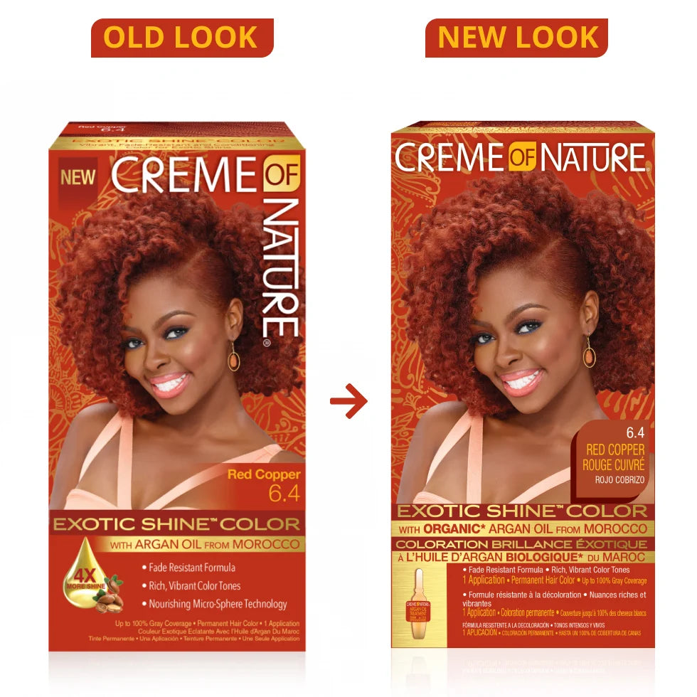 Creme Of Nature Exotic Shine Permanent Hair Colour With Argan Oil