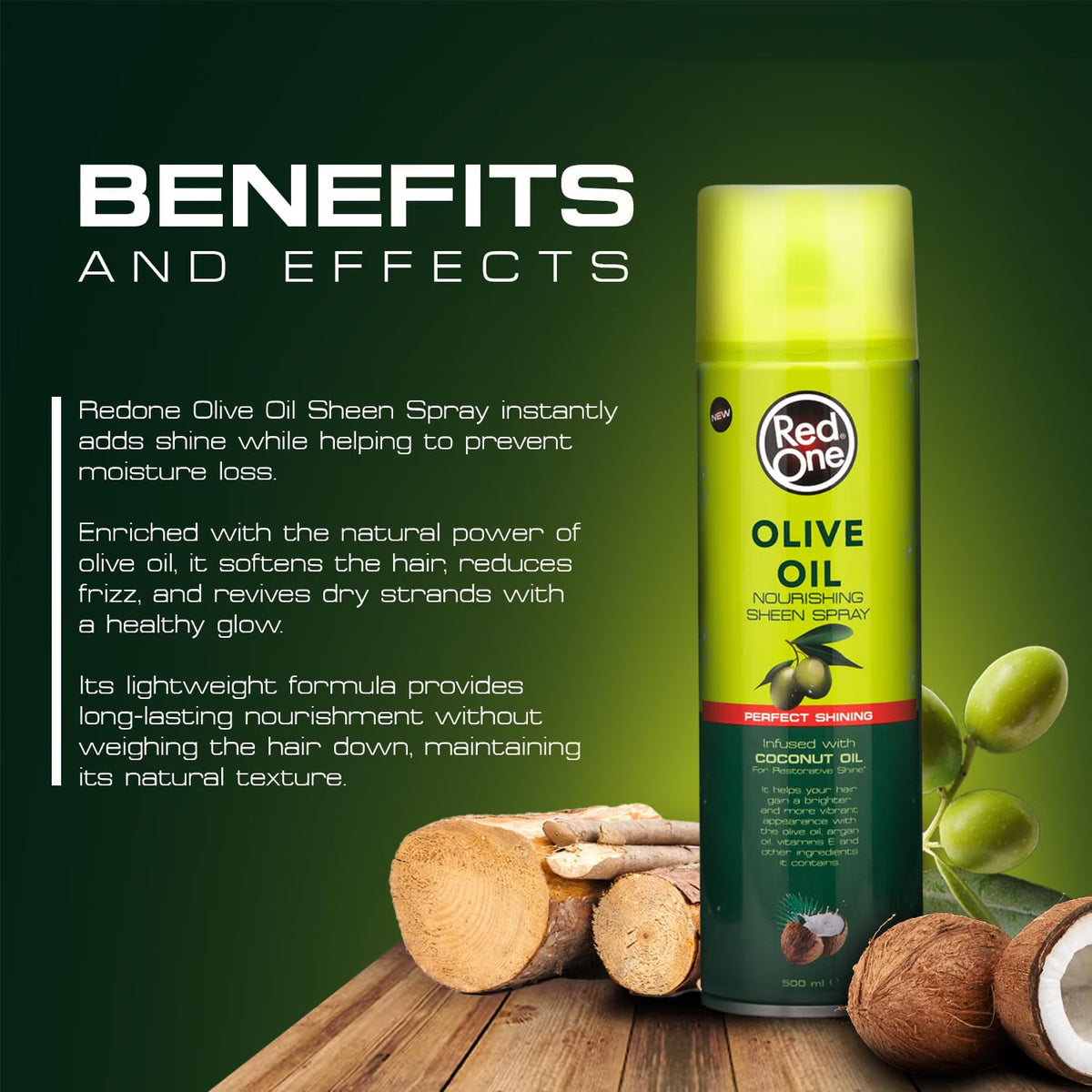 Redone Olive Oil & Coconut Oil Nourishing Sheen Spray