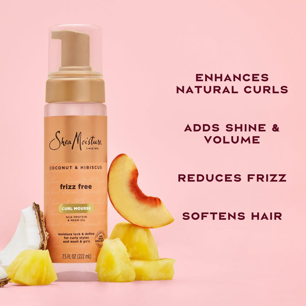 Shea Moisture Coconut & Hibiscus Frizz Free Curl Mousse