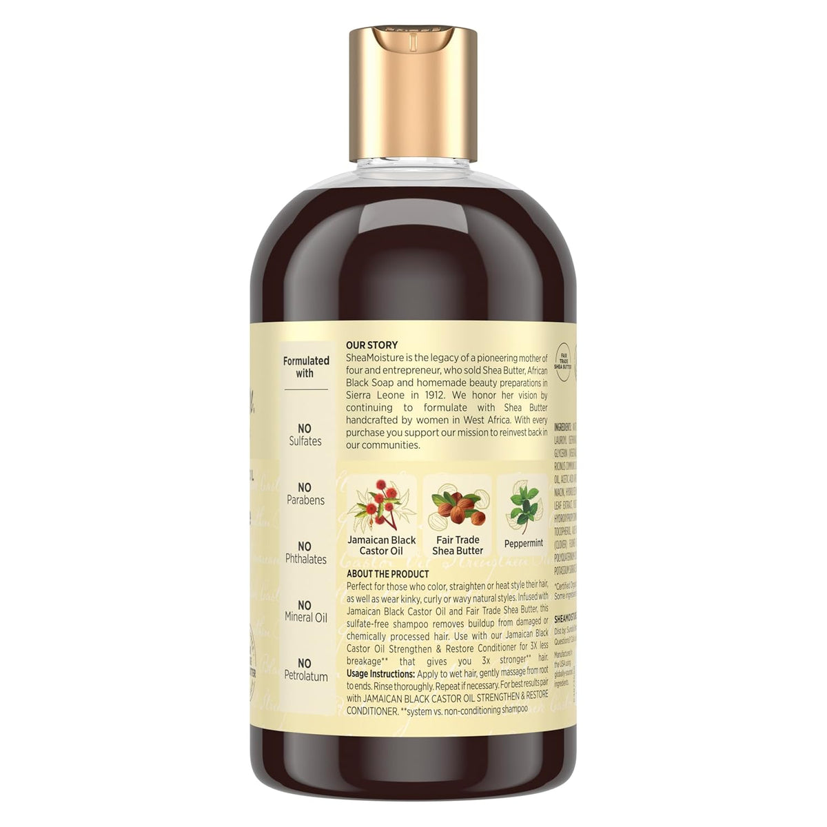 Shea Moisture Jamaican Black Castor Oil Strengthen & Restore Shampoo