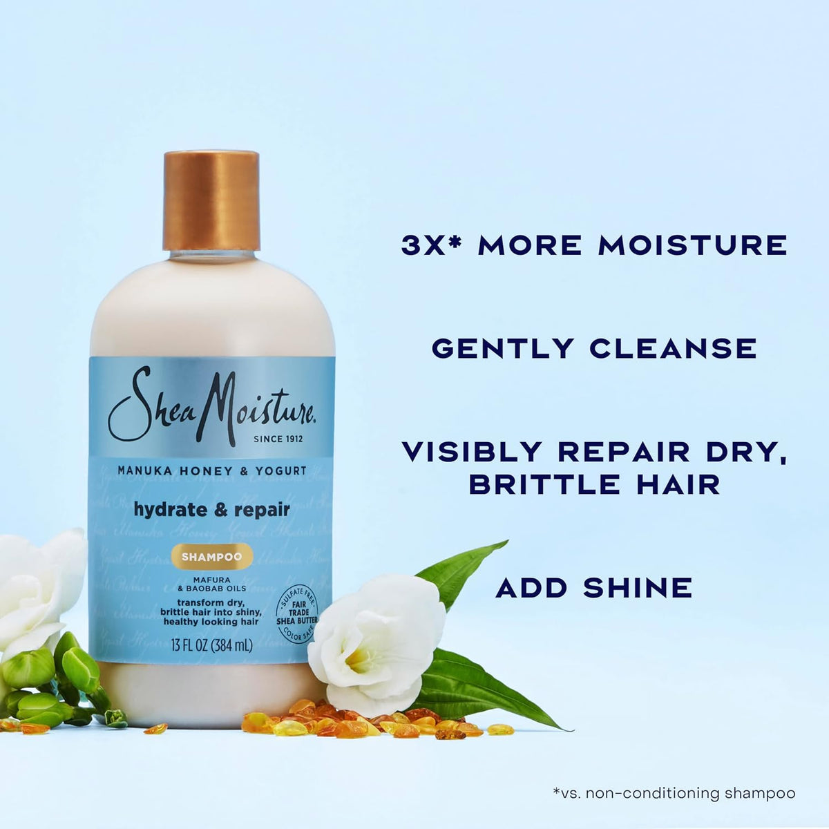 Shea Moisture Manuka Honey and Yogurt Hydrate + Repair Shampoo