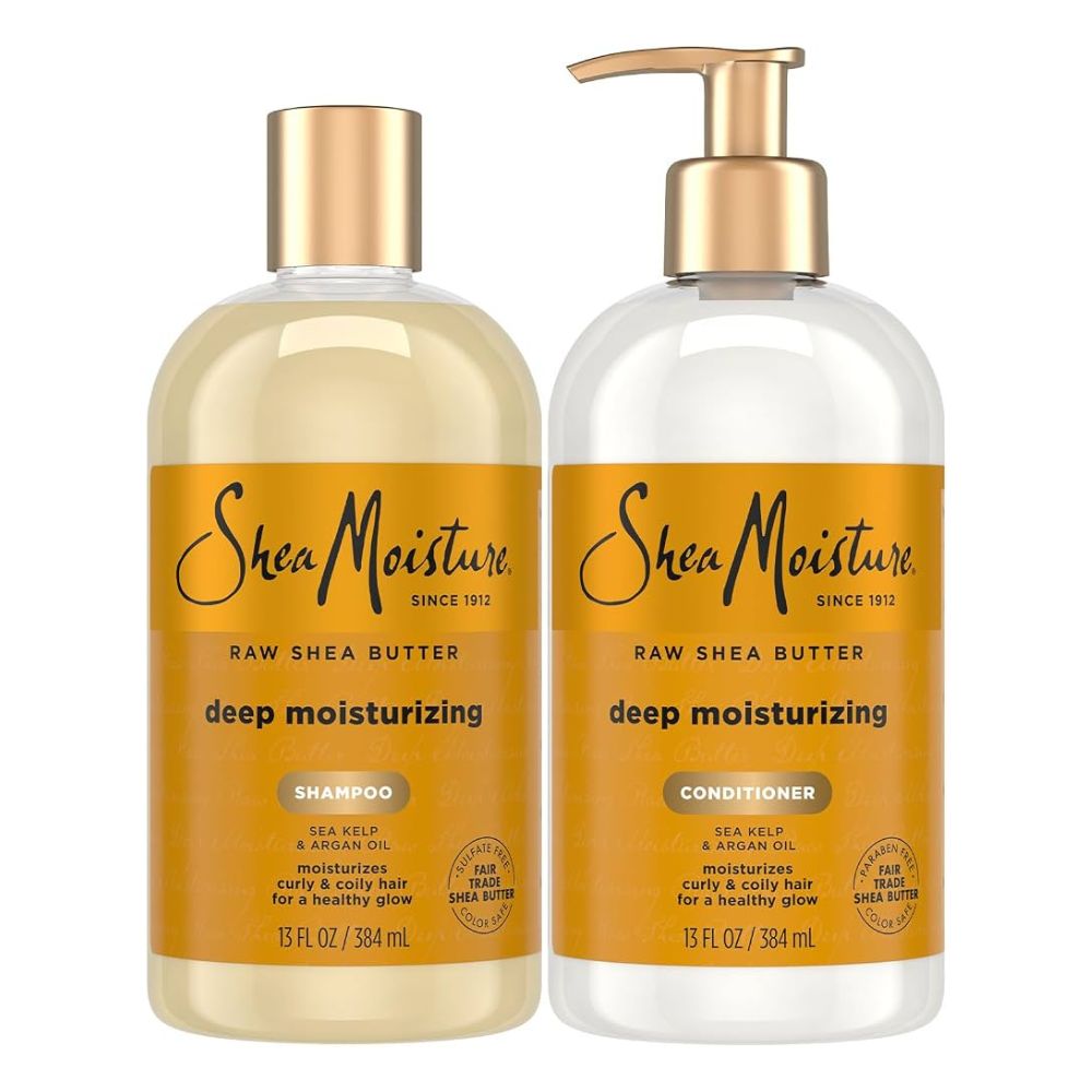 Shea Moisture Raw Shea Butter Moisture Retention Shampoo + Restorative Conditioner Duo Pack