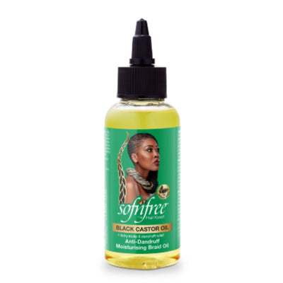 Sofn'Free Black Castor Oil Braid Oil