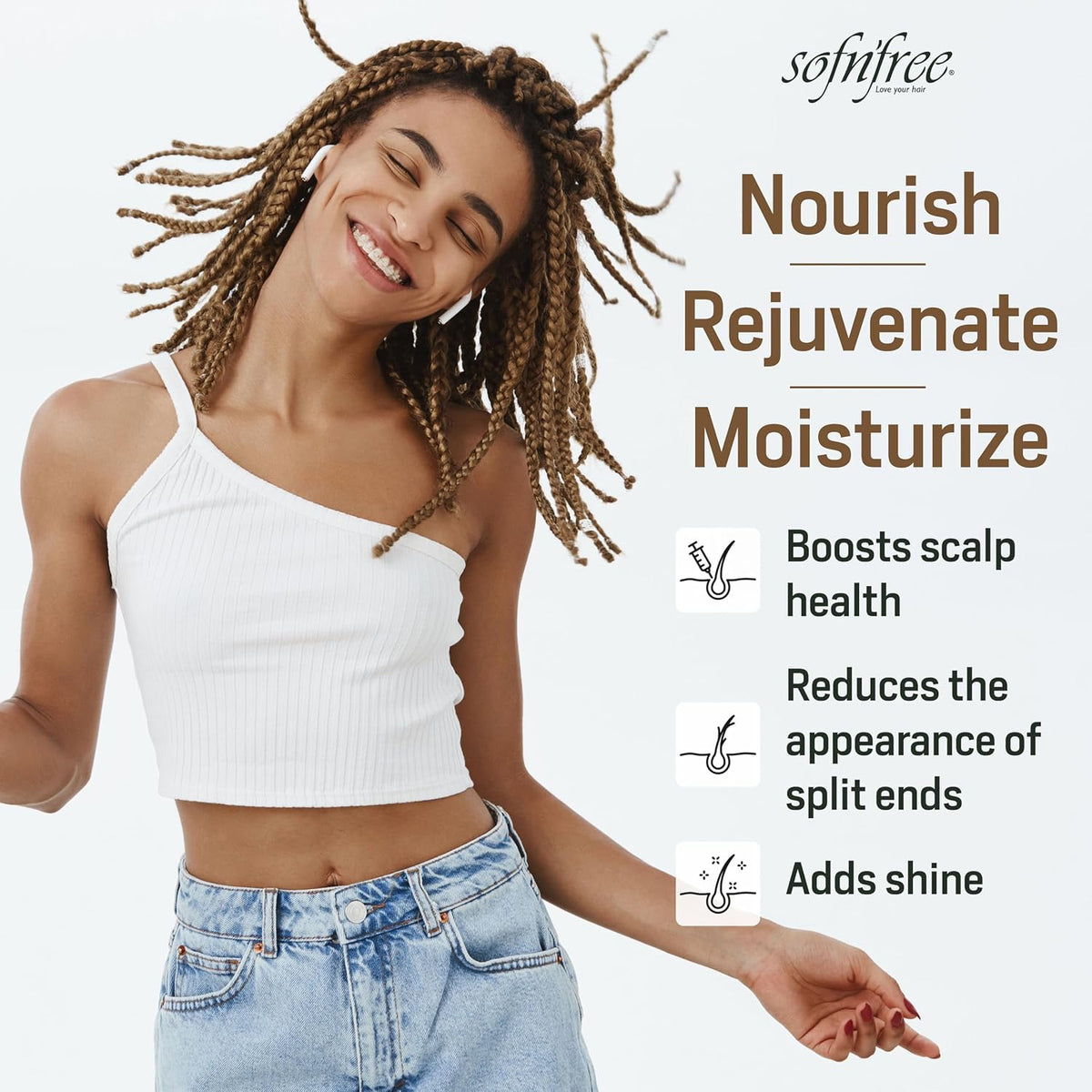 Sofn'Free For Natural Hair Manuka Honey and Avocado Hair & Scalp Oil