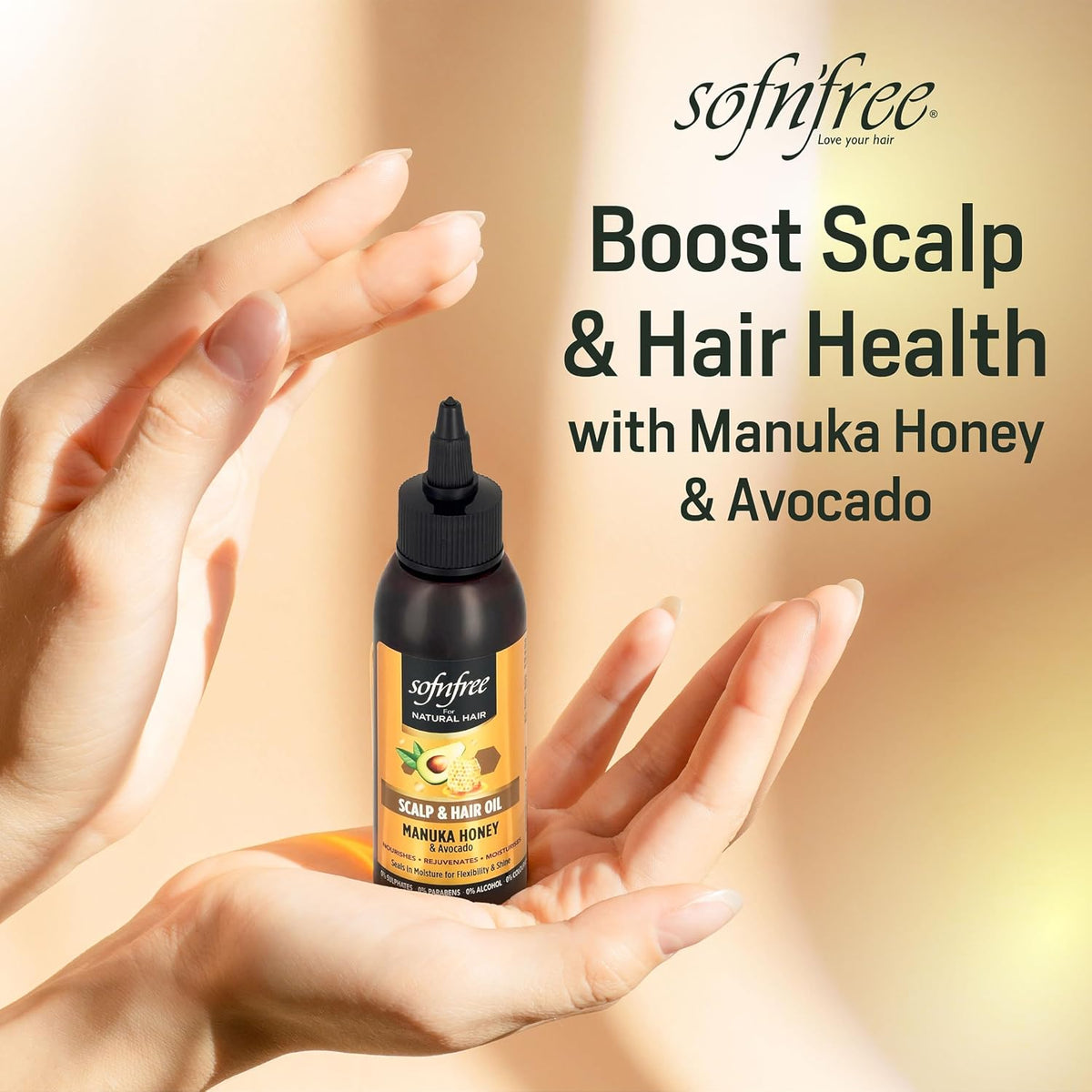 Sofn'Free For Natural Hair Manuka Honey and Avocado Hair & Scalp Oil