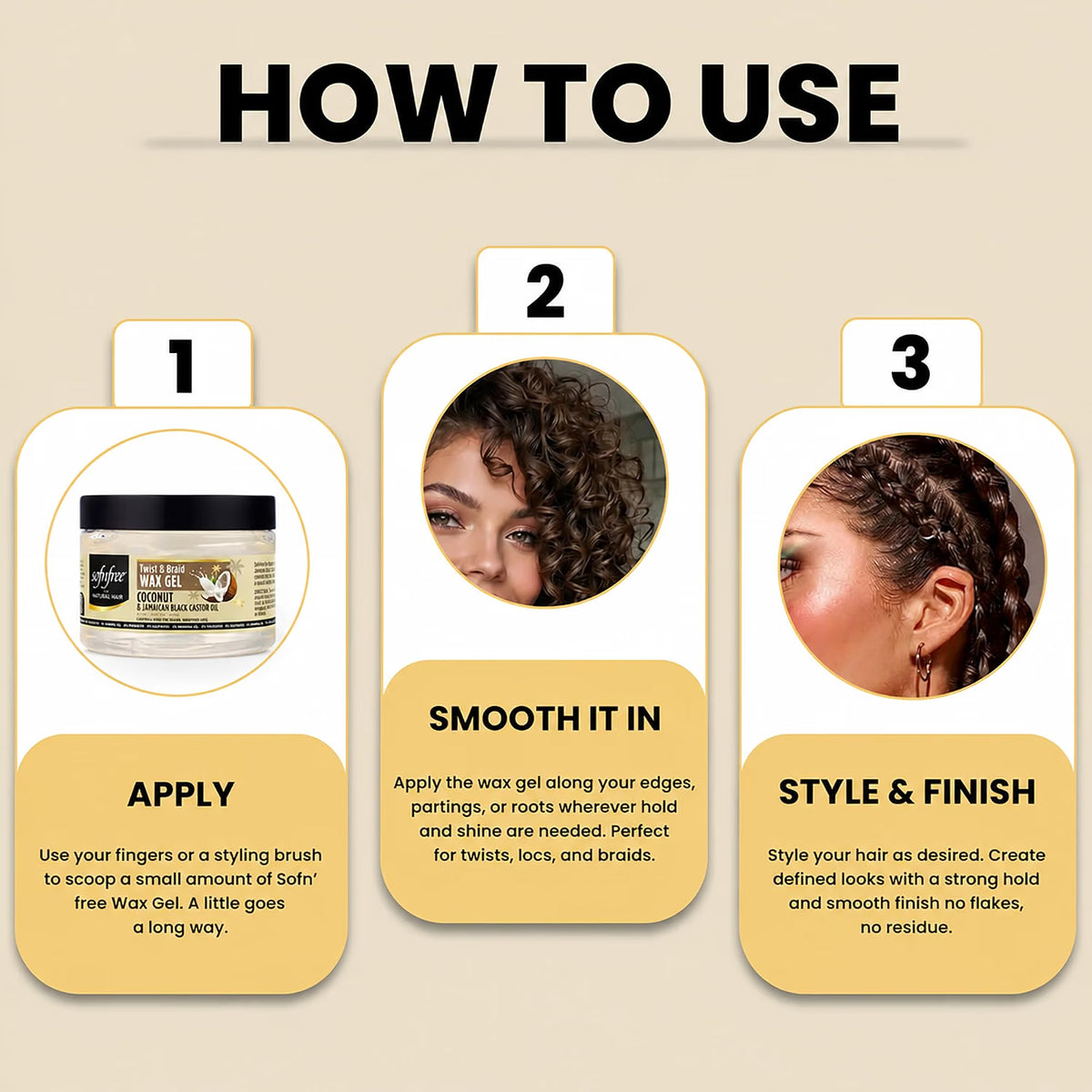 Sofn'Free Twist & Braid Wax Gel