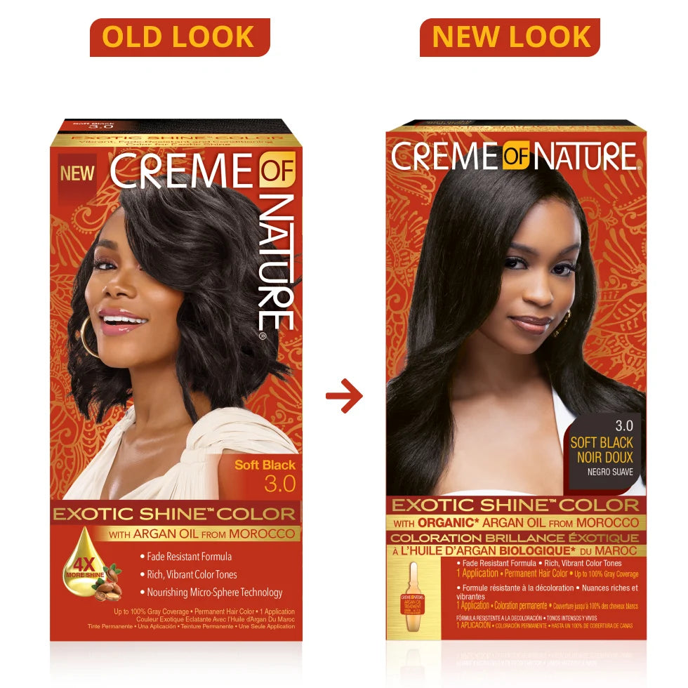 Creme Of Nature Exotic Shine Permanent Hair Colour With Argan Oil