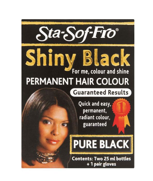 Sta Sof Fro Shiny Black Permanent Hair Colour Liquid