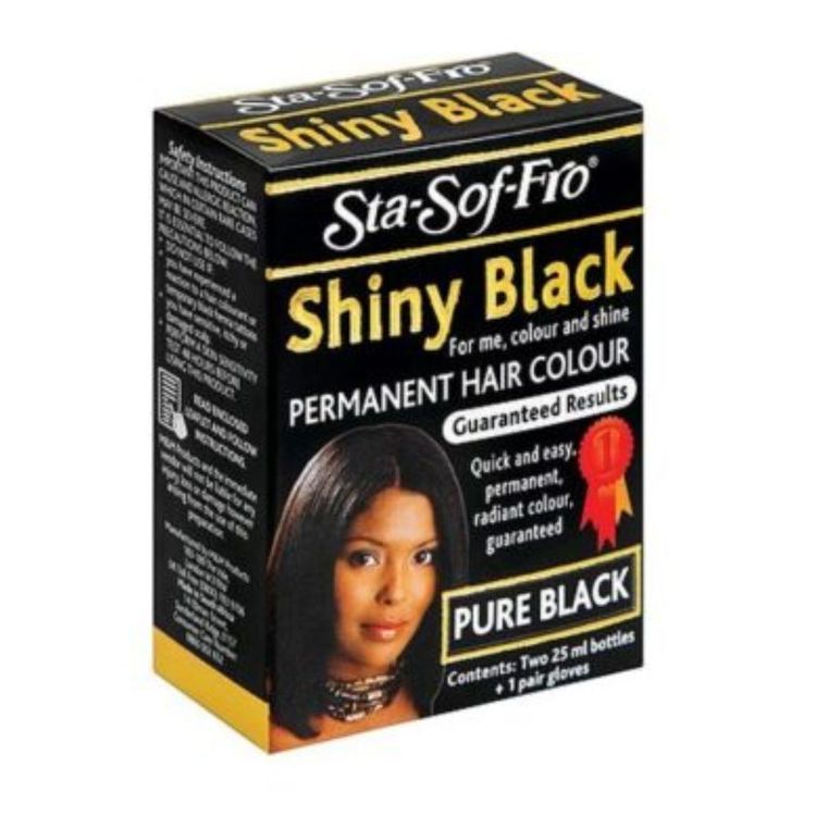 Sta Sof Fro Shiny Black Permanent Hair Colour Liquid