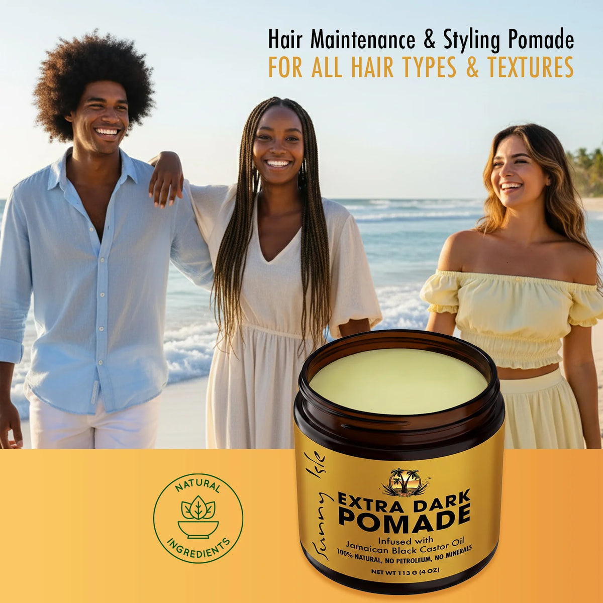 Sunny Isle Jamaican Black Castor Oil Extra Dark Hair Food Pomade