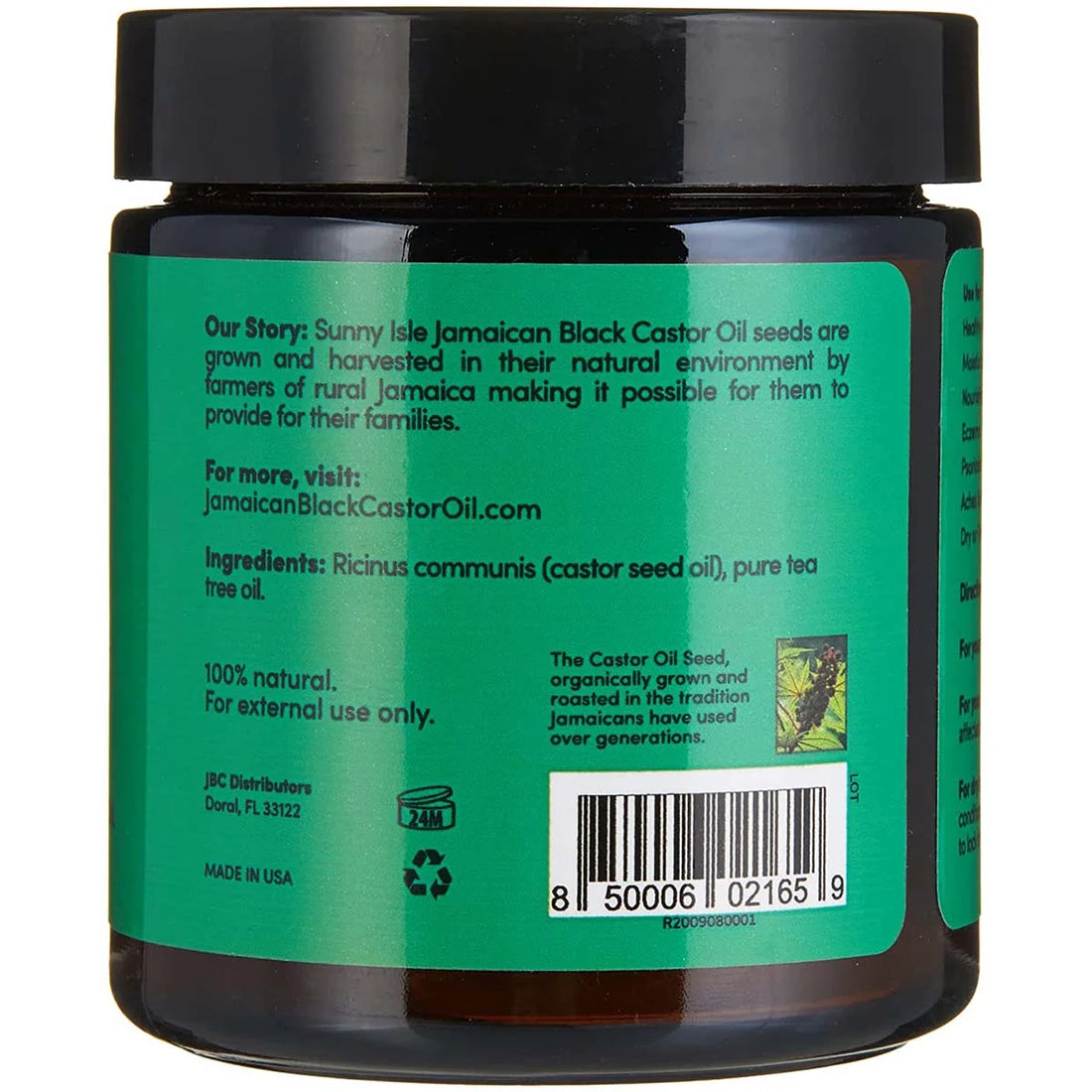 Sunny Isle Jamaican Black Castor Oil Pure Butter With Tea Tree Oil