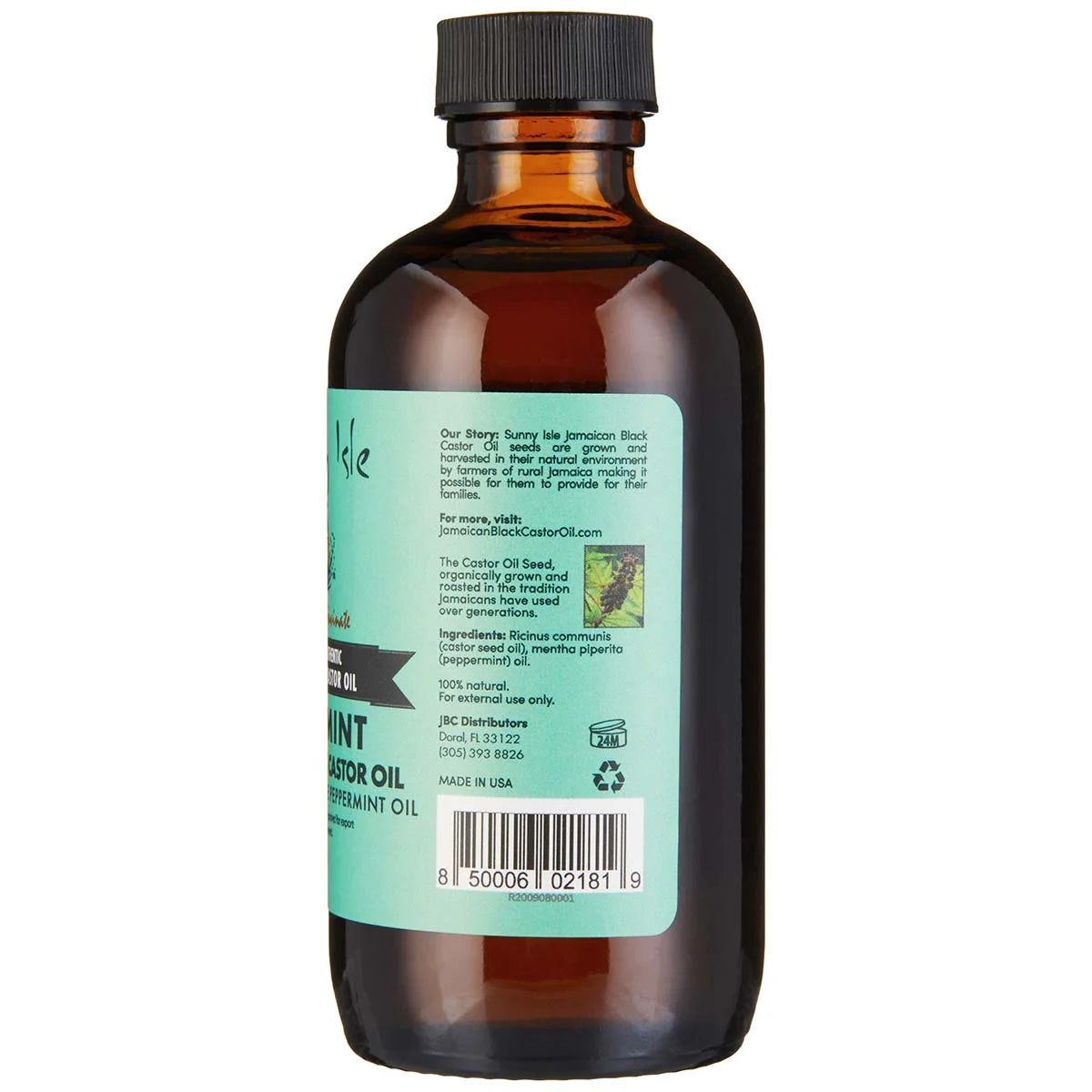 Sunny Isle Jamaican Black Castor Oil With Peppermint