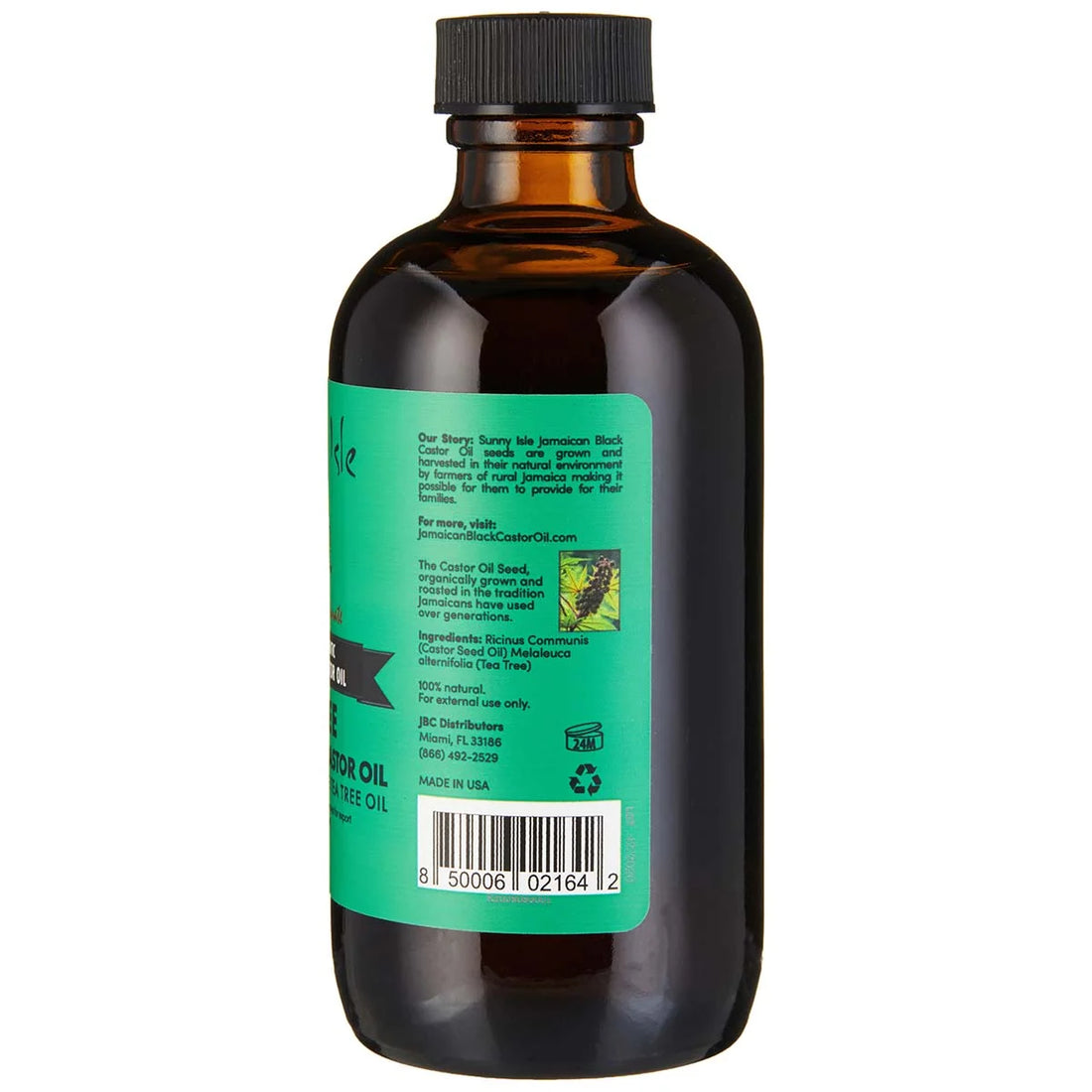 Sunny Isle Jamaican Black Castor Oil With Tea Tree Oil