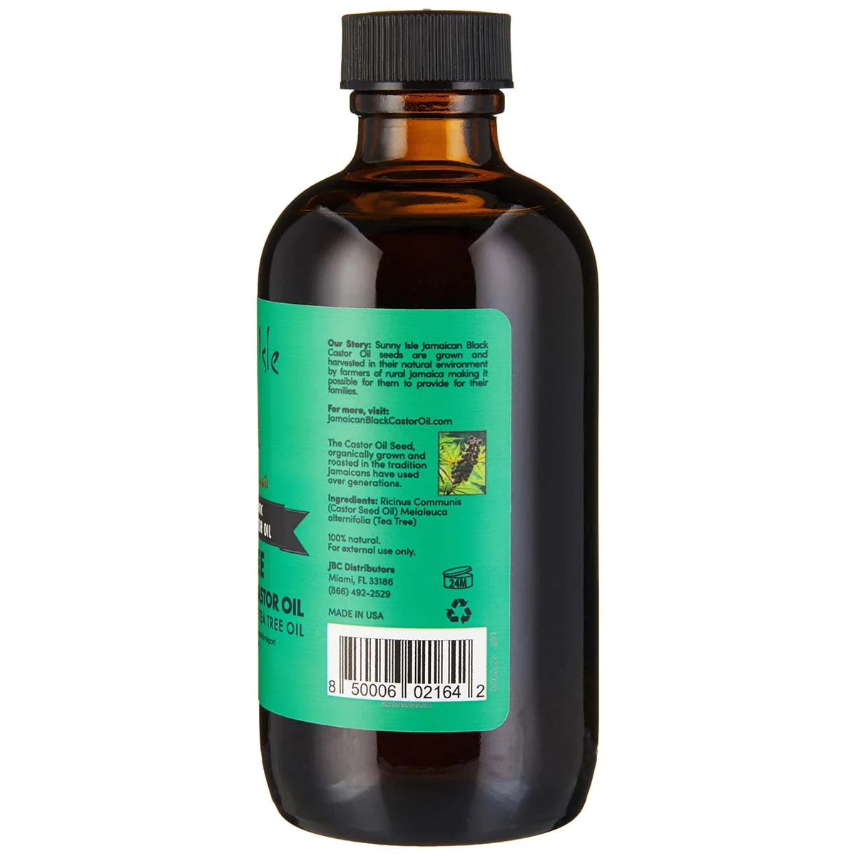 Sunny Isle Jamaican Black Castor Oil With Tea Tree Oil