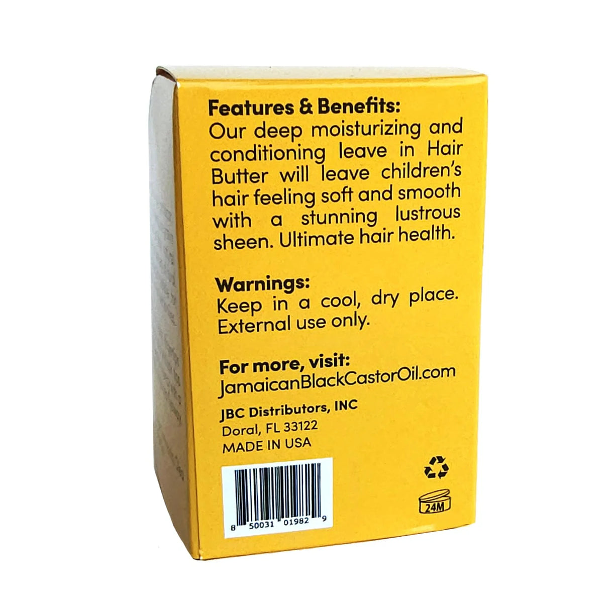Sunny Isle Kids Care Extreme Hydrating Finishing Hair Butter