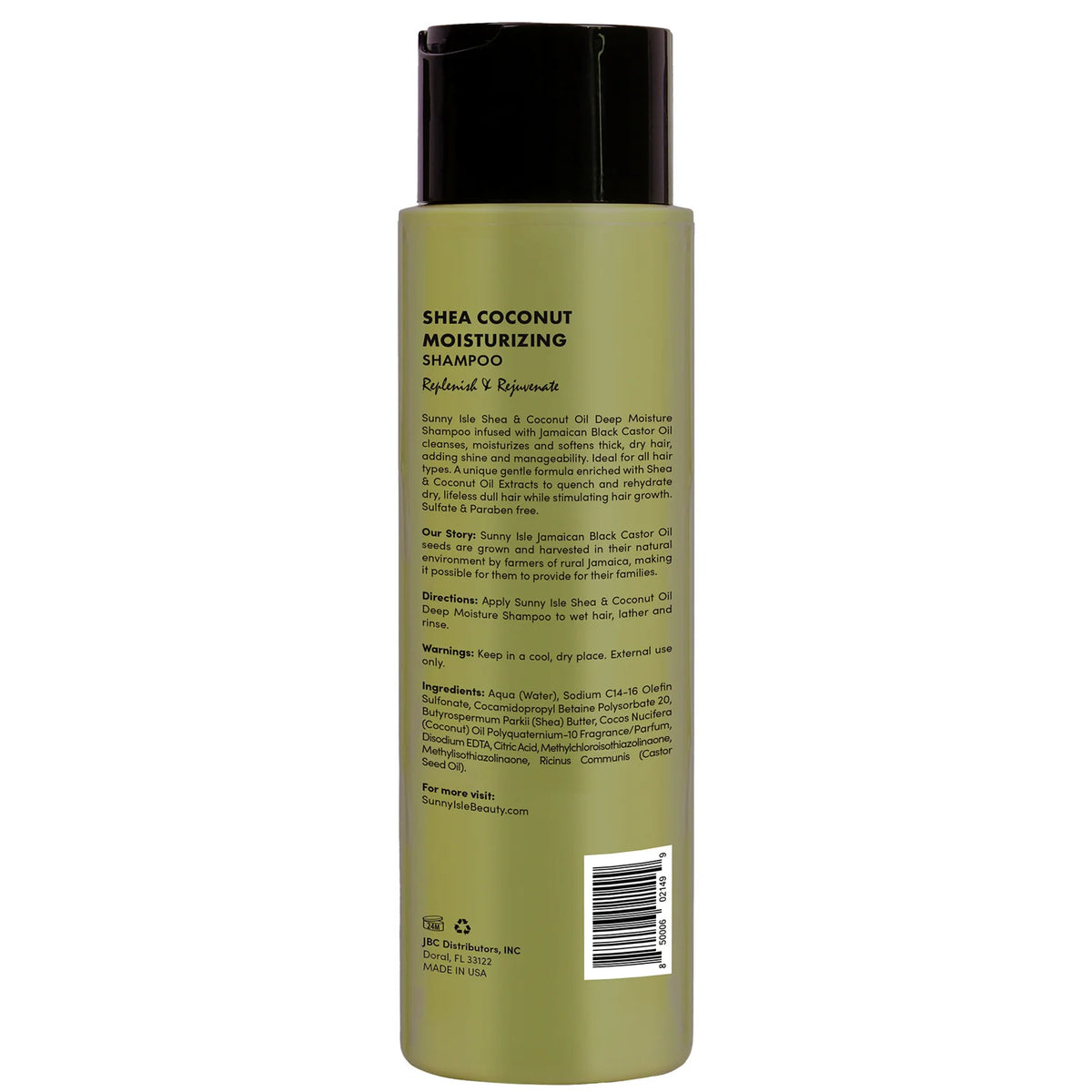 Sunny Isle Shea Coconut Moisturizing Shampoo Infused With JBCO