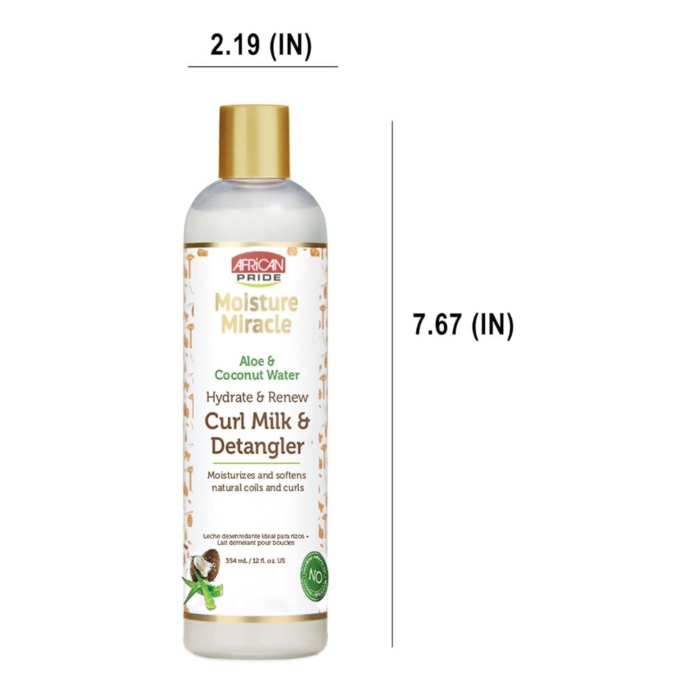 African Pride Moisture Miracle Aloe & Coconut Water Curl Milk & Detangler