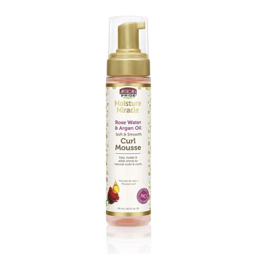 African Pride Moisture Miracle Rose Water And Argan Oil Curl Mousse