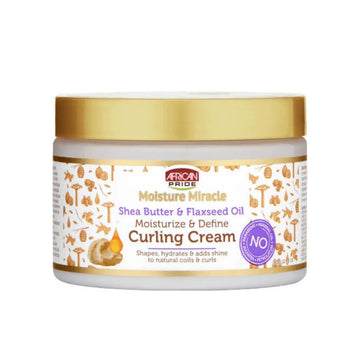 African Pride Moisture Miracle Shea Butter & Flaxseed Oil Curling Cream