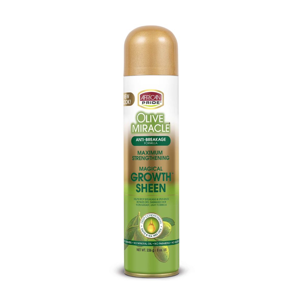 African Pride Olive Miracle Anti-Breakage Maximum Strengthening Growth Sheen