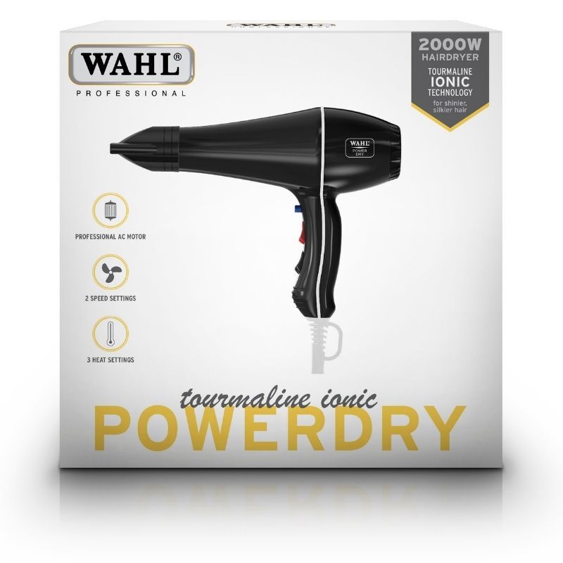 Wahl Powerdry Black Hairdryer