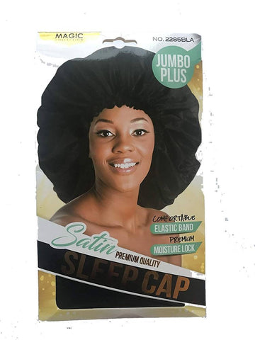 Magic Collection Jumbo Plus Satin Sleep Cap 2285bla