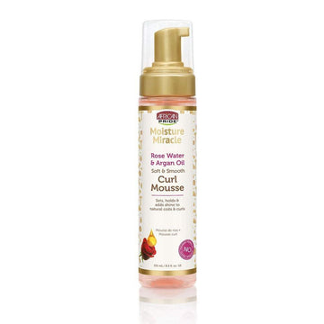 African Pride Moisture Miracle Rose Water And Argan Oil Curl Mousse